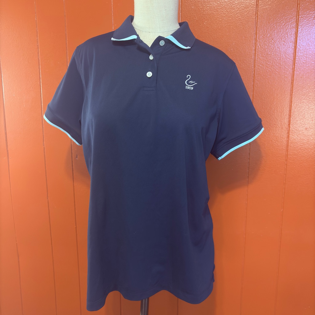 Peter Millar Women's Navy Button Down Polo Shirt Golf